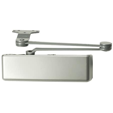 Lcn Grade 1 Surface Door Closer, Extra Duty Arm, Full Metal Cover, Aluminum Painted Finish, Left-Handed 4111-EDA RH AL MC